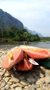 River kayacking Laos
