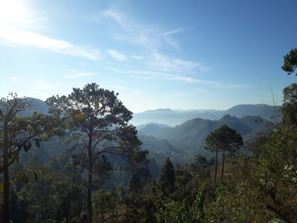 Solo hiking in Myanmar