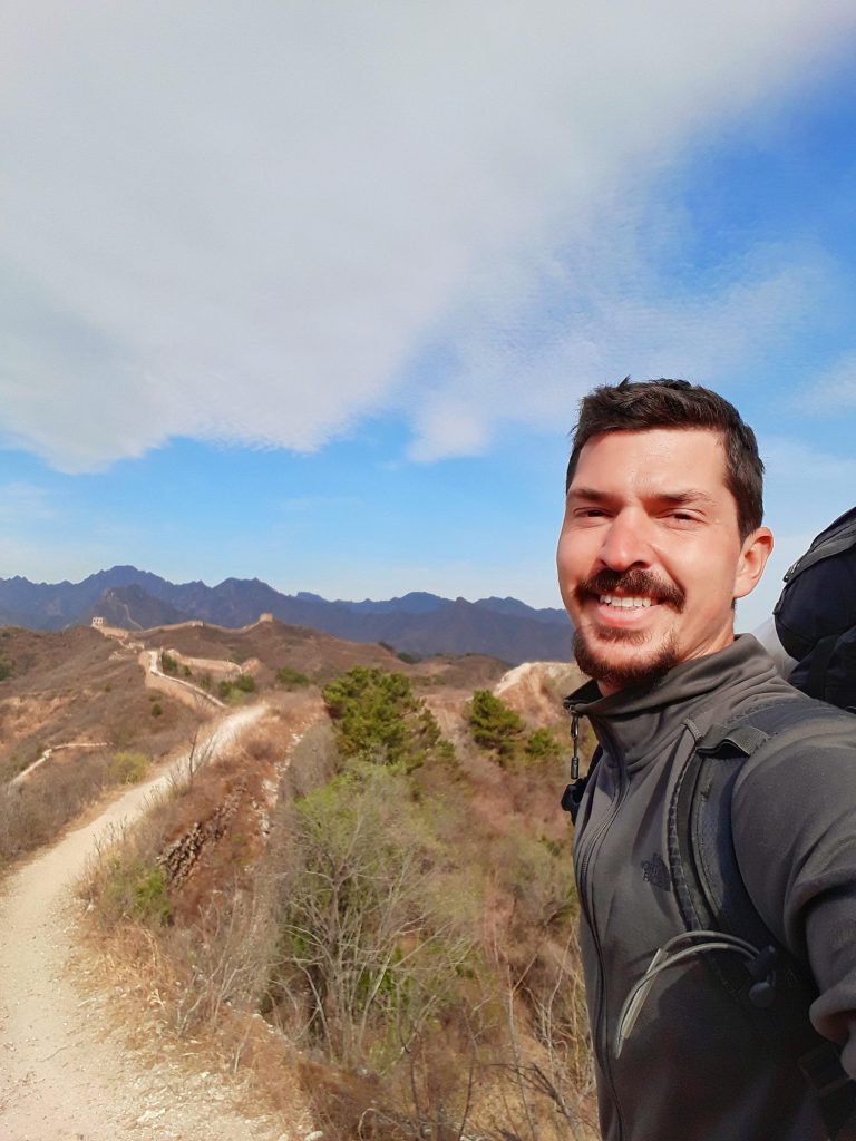 Solo camping great wall of china