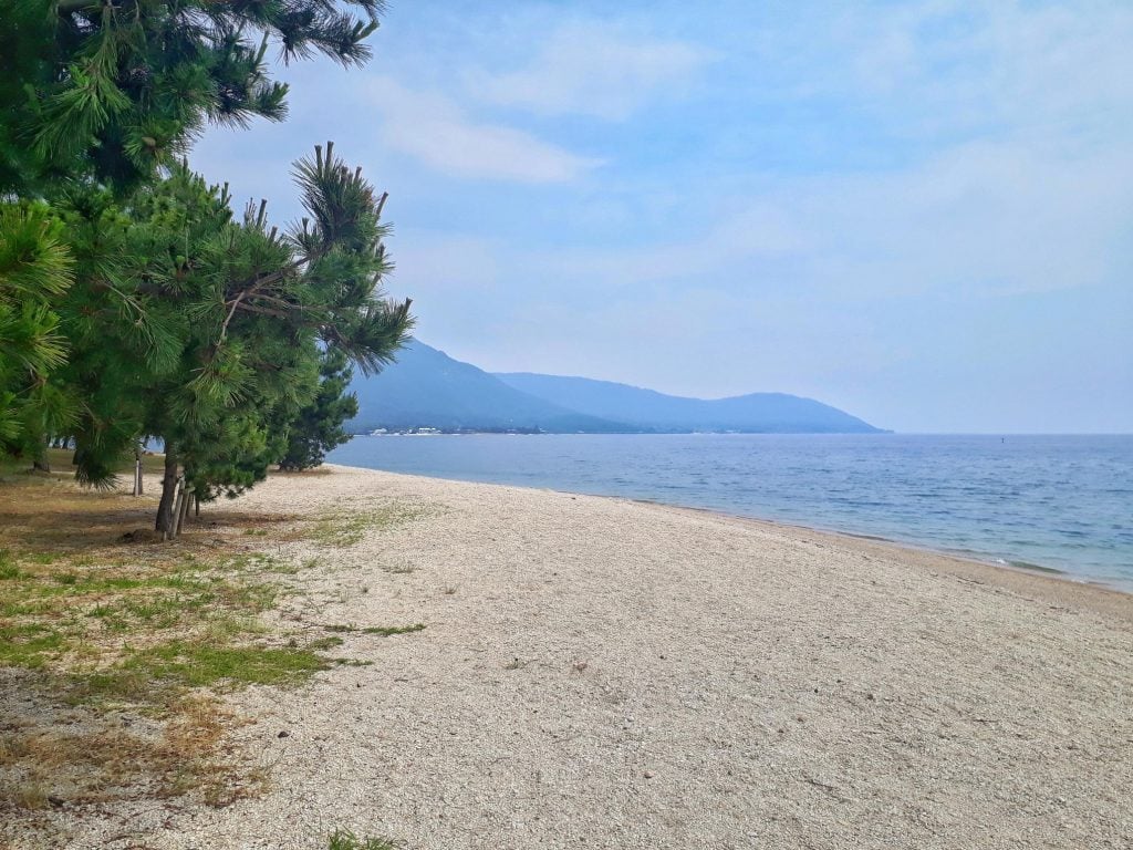 Camping in Lake Biwa